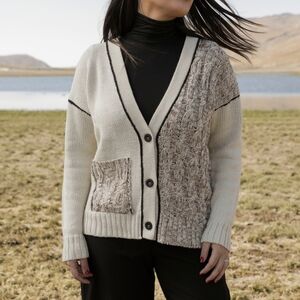 YANAWARA Antawara Alpaca Superfine Sweater Knit Cardigan Bolivia